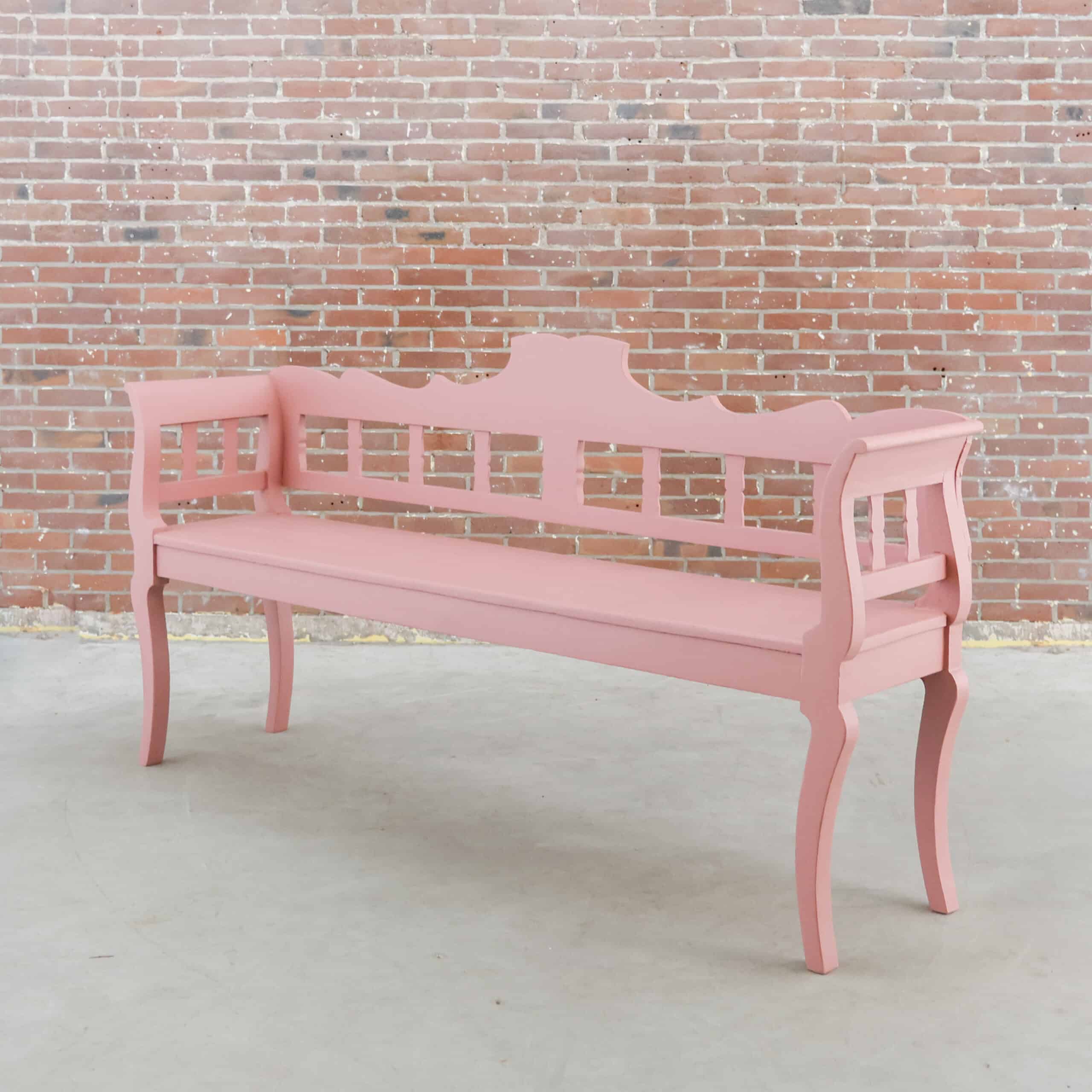 Brocante houten bank - Afbeelding 8