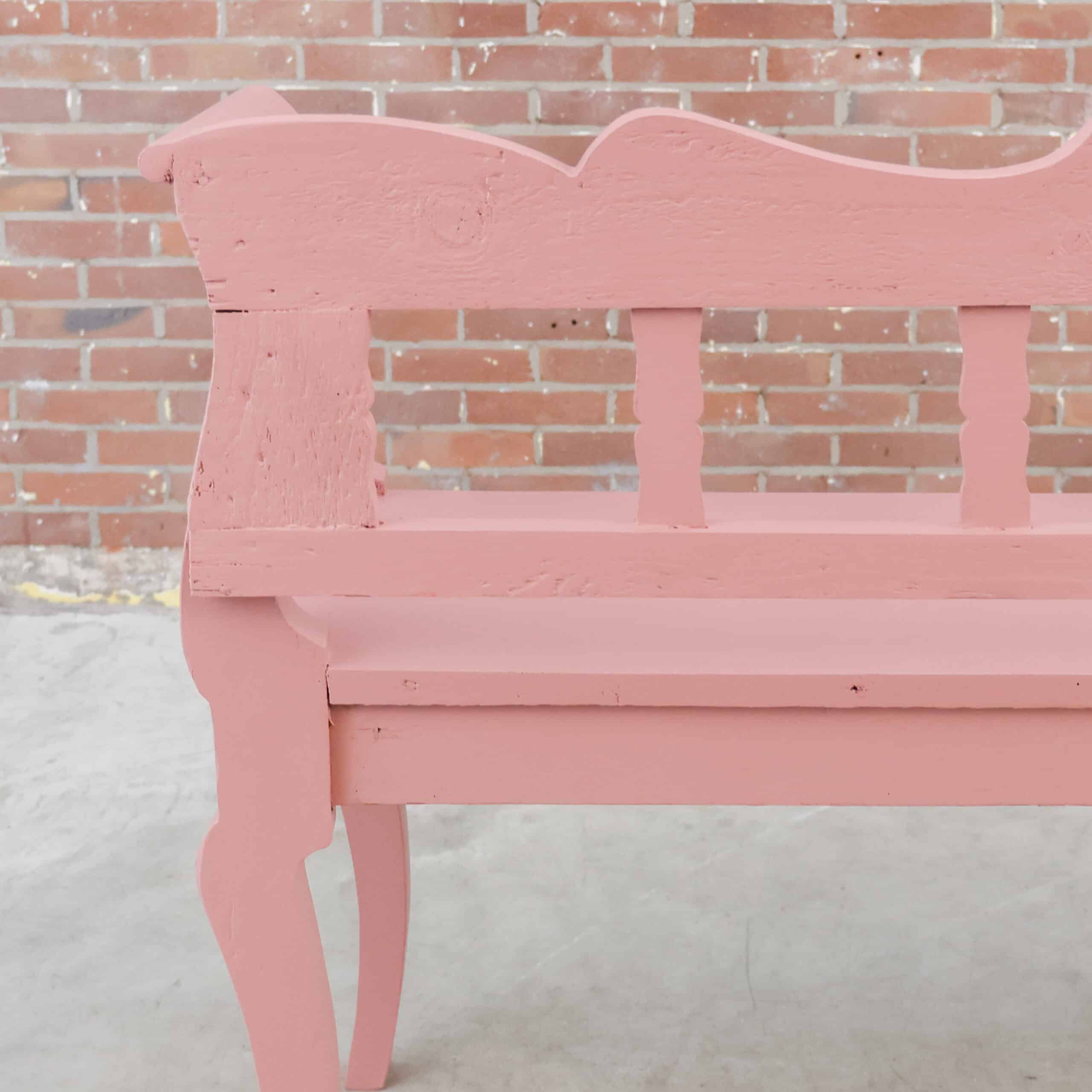 Brocante houten bank - Afbeelding 10
