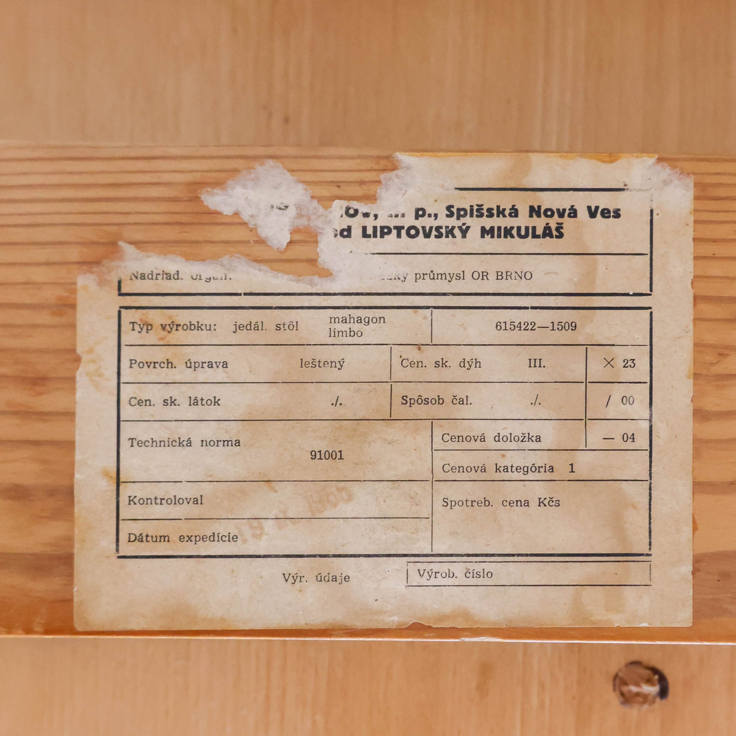 Vintage uitschuifbare eettafel - Nový Domov - Afbeelding 10