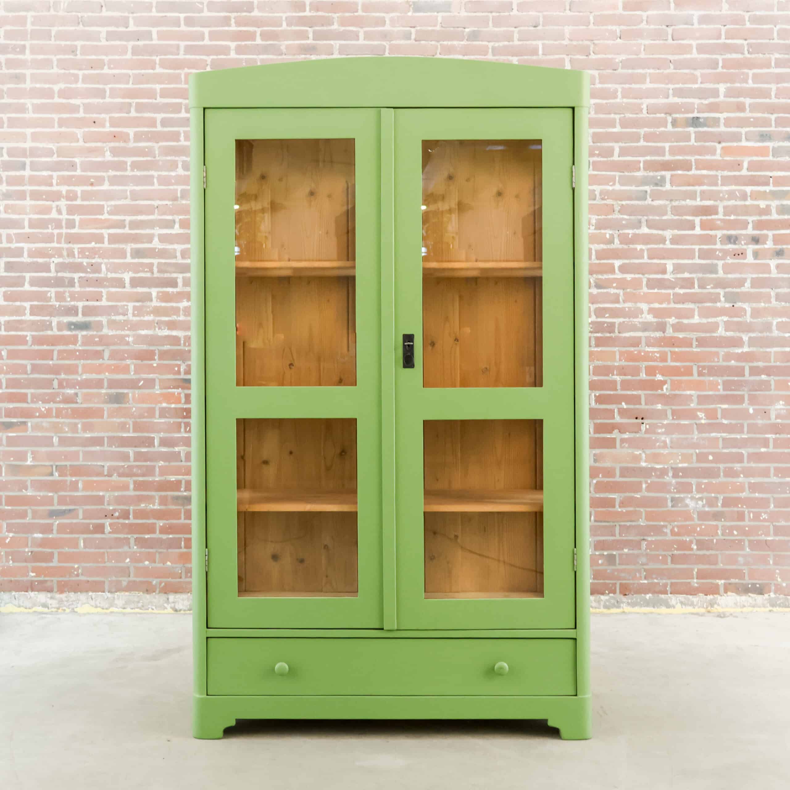 Groene vitrinekast - Afbeelding 2