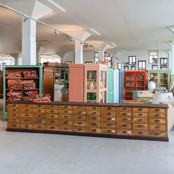 Authentieke apothekers/archiefkast - 4,5 meter