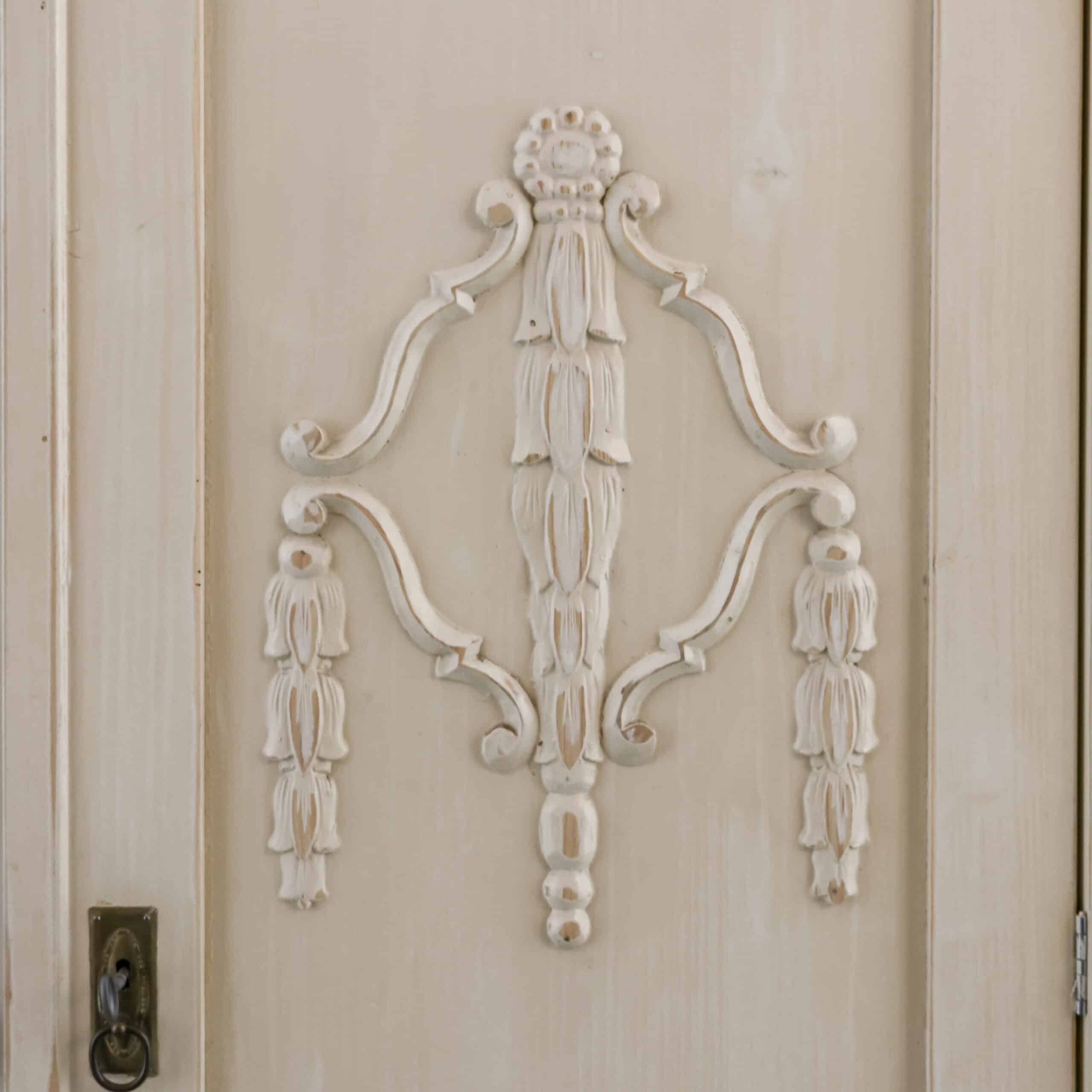 Brocante crème linnenkast - Afbeelding 7