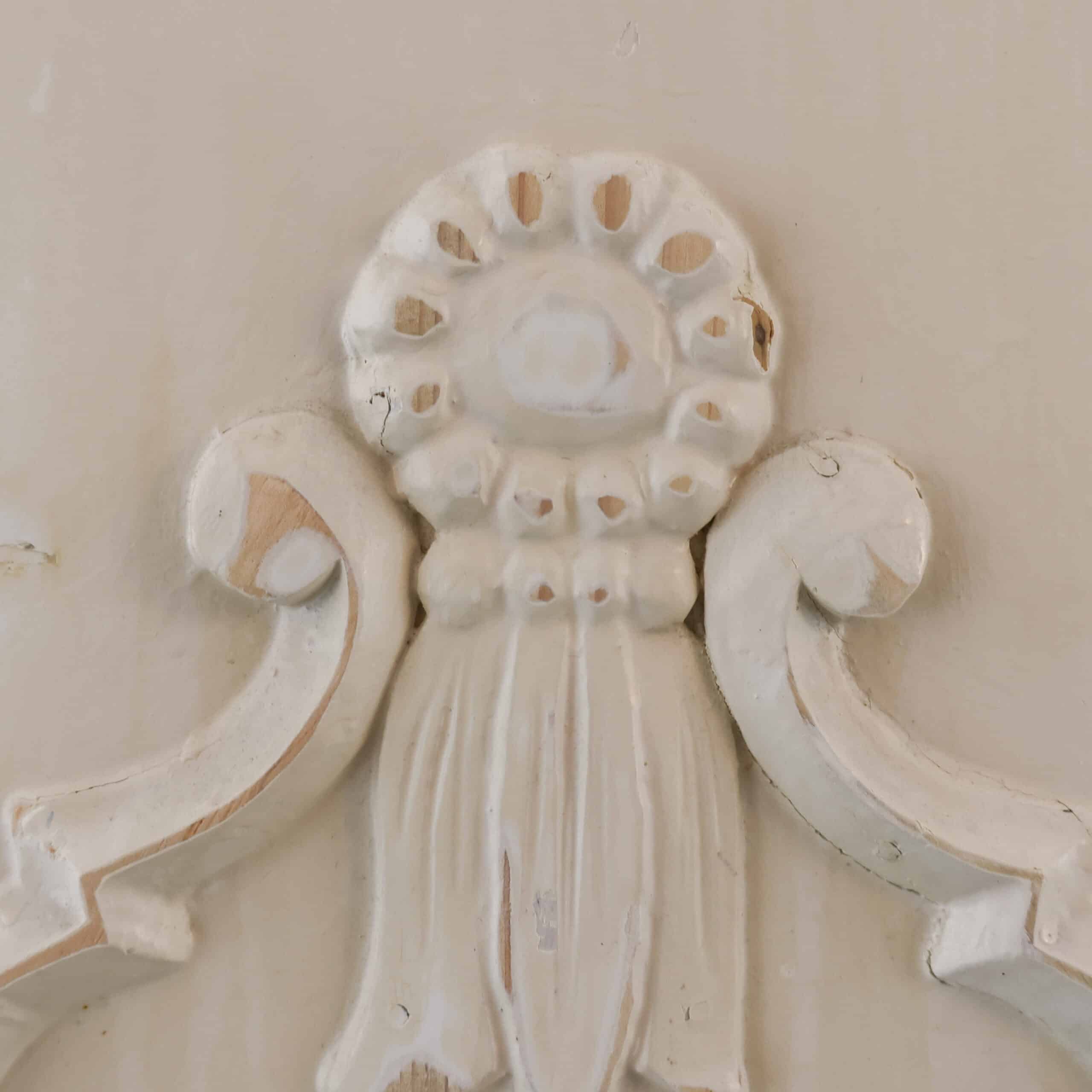 Brocante crème linnenkast - Afbeelding 8