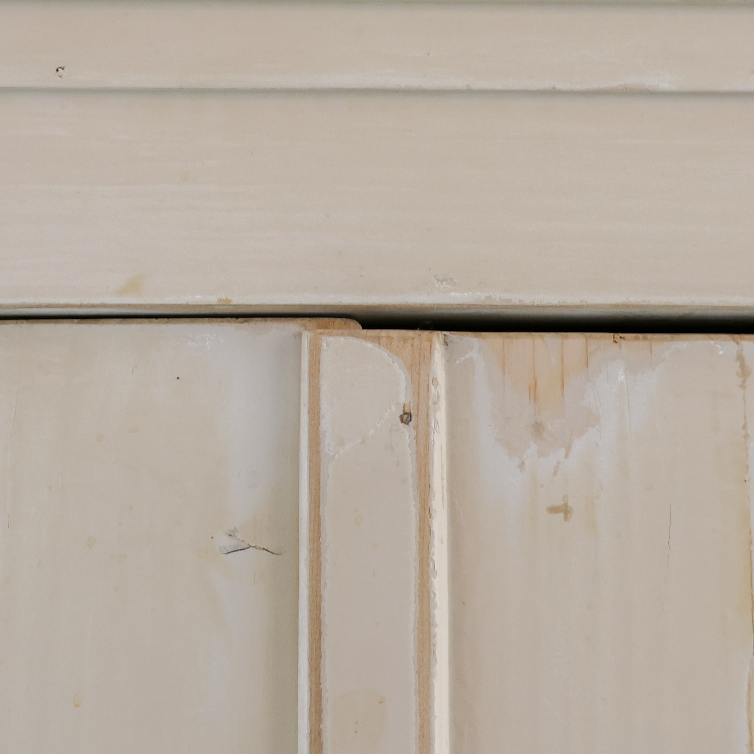 Brocante crème linnenkast - Afbeelding 6