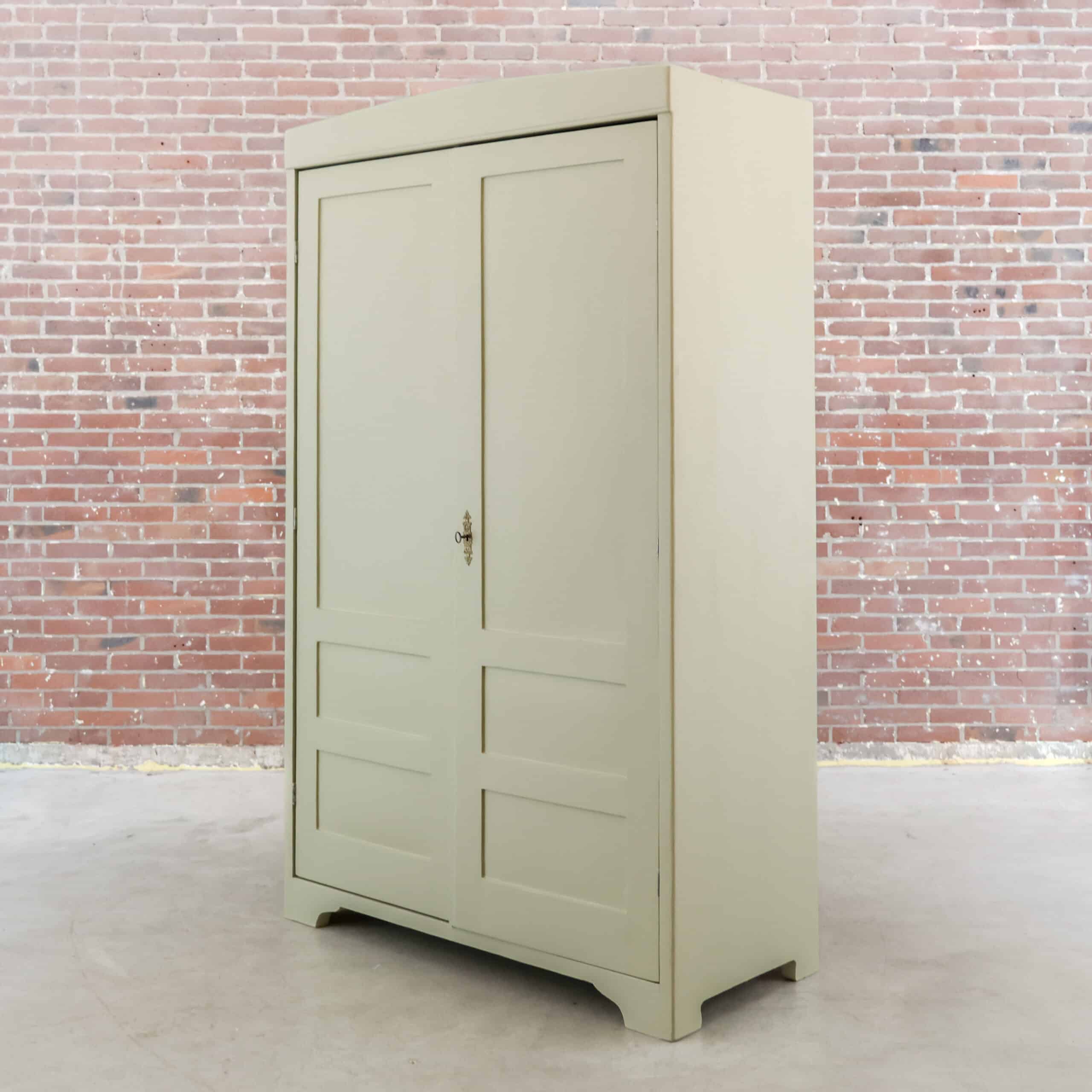 Brocante crème linnenkast – Bild 7