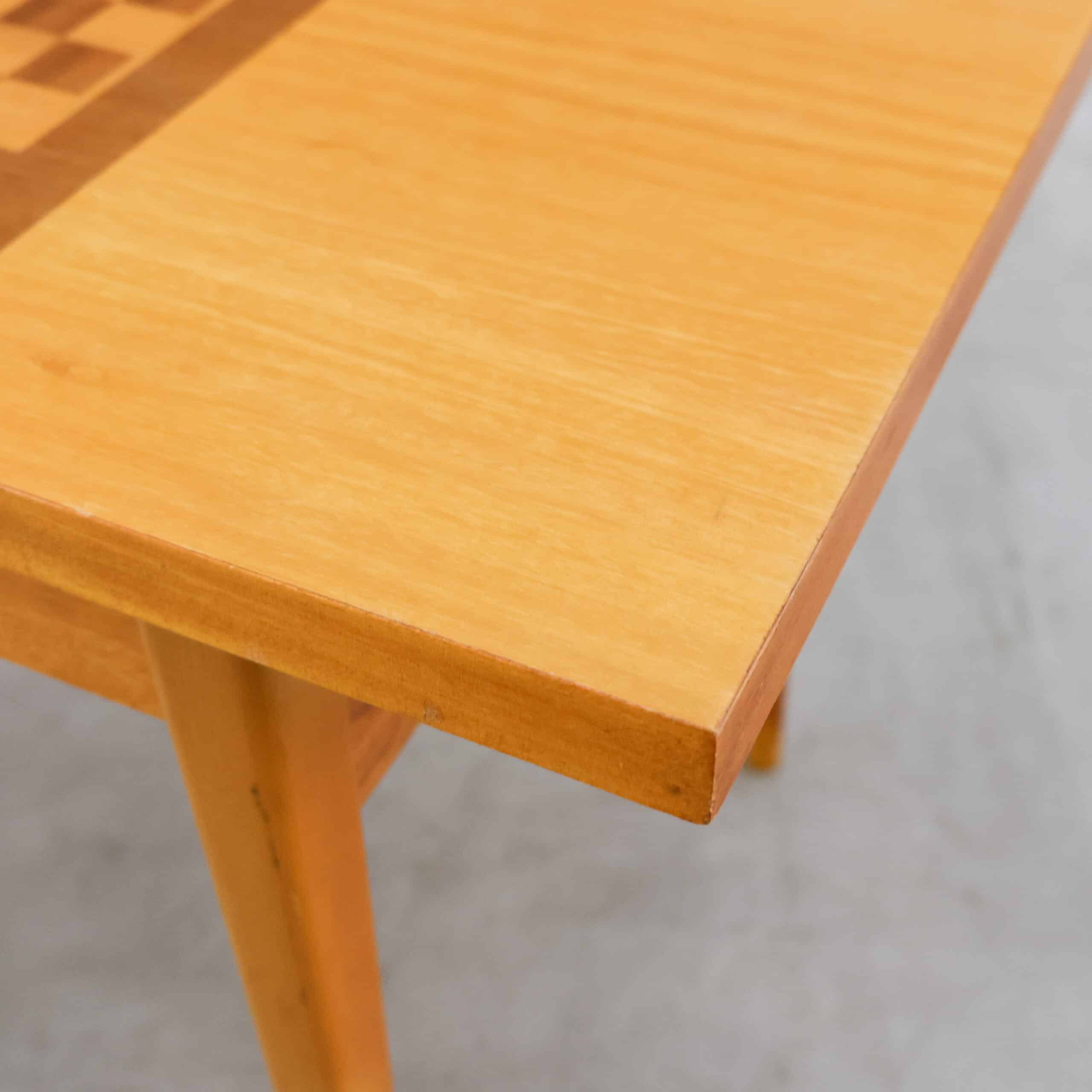 Vintage salontafel met dambord - Afbeelding 8