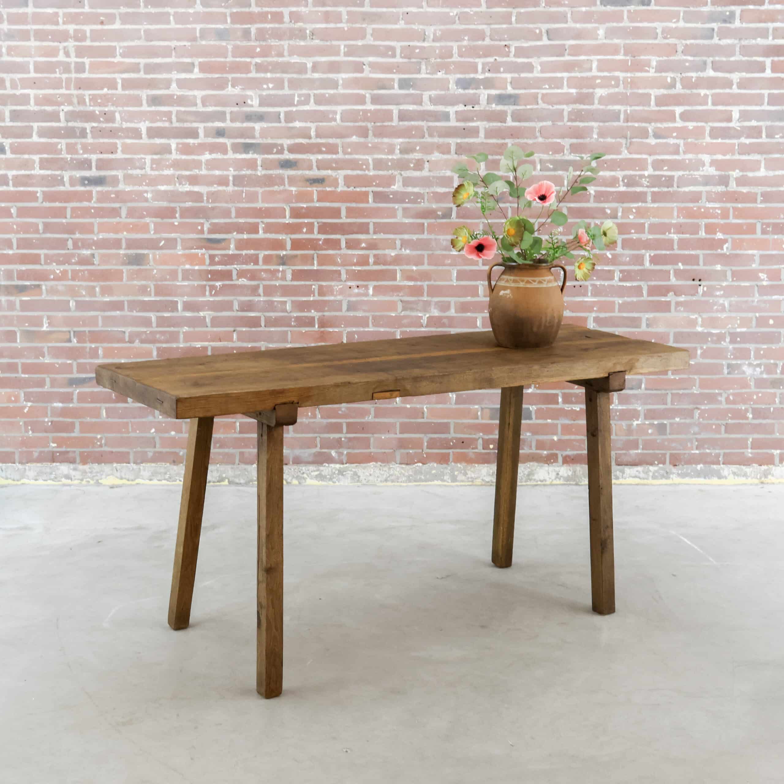 Houten slachttafel