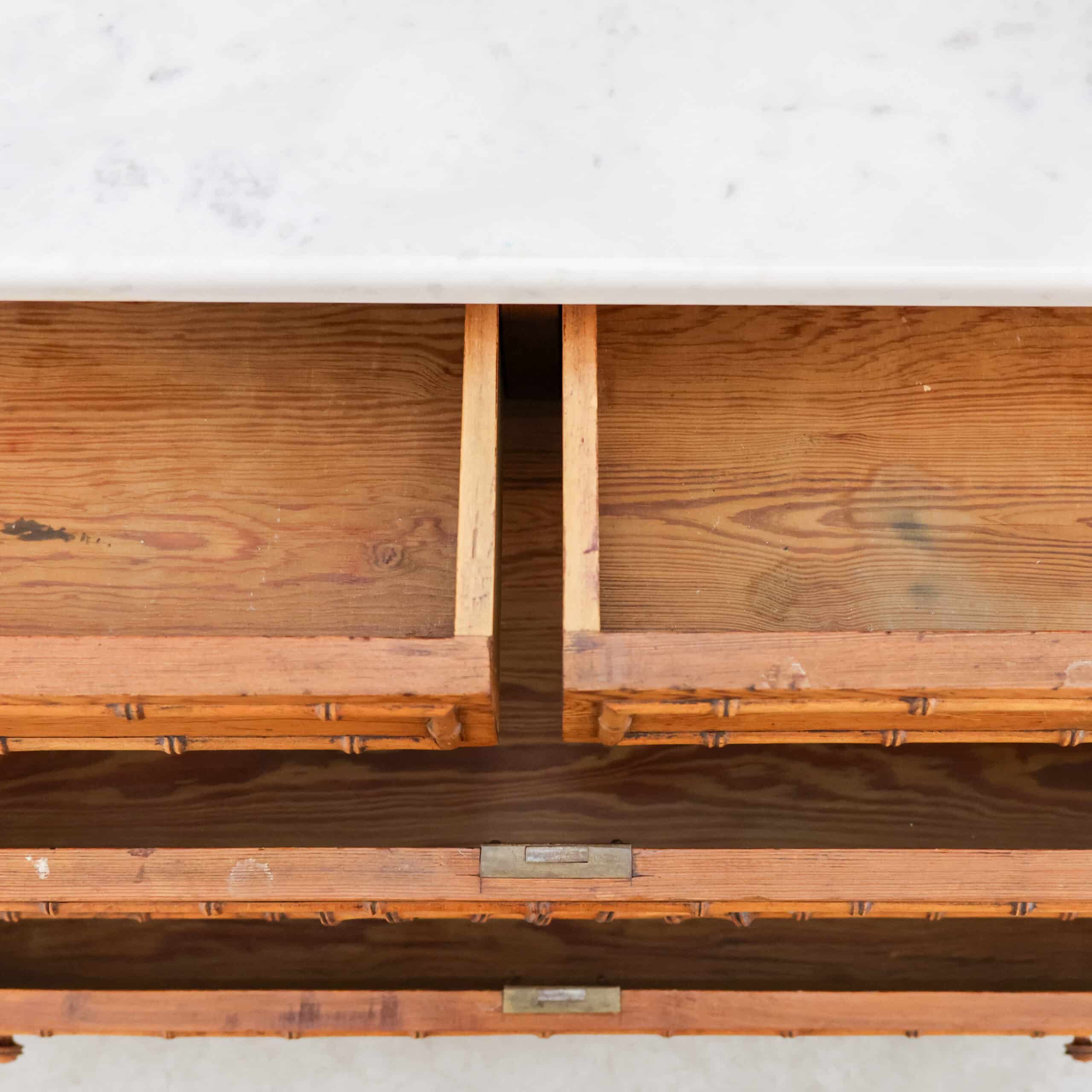 Faux Bamboo ladekast - Afbeelding 4