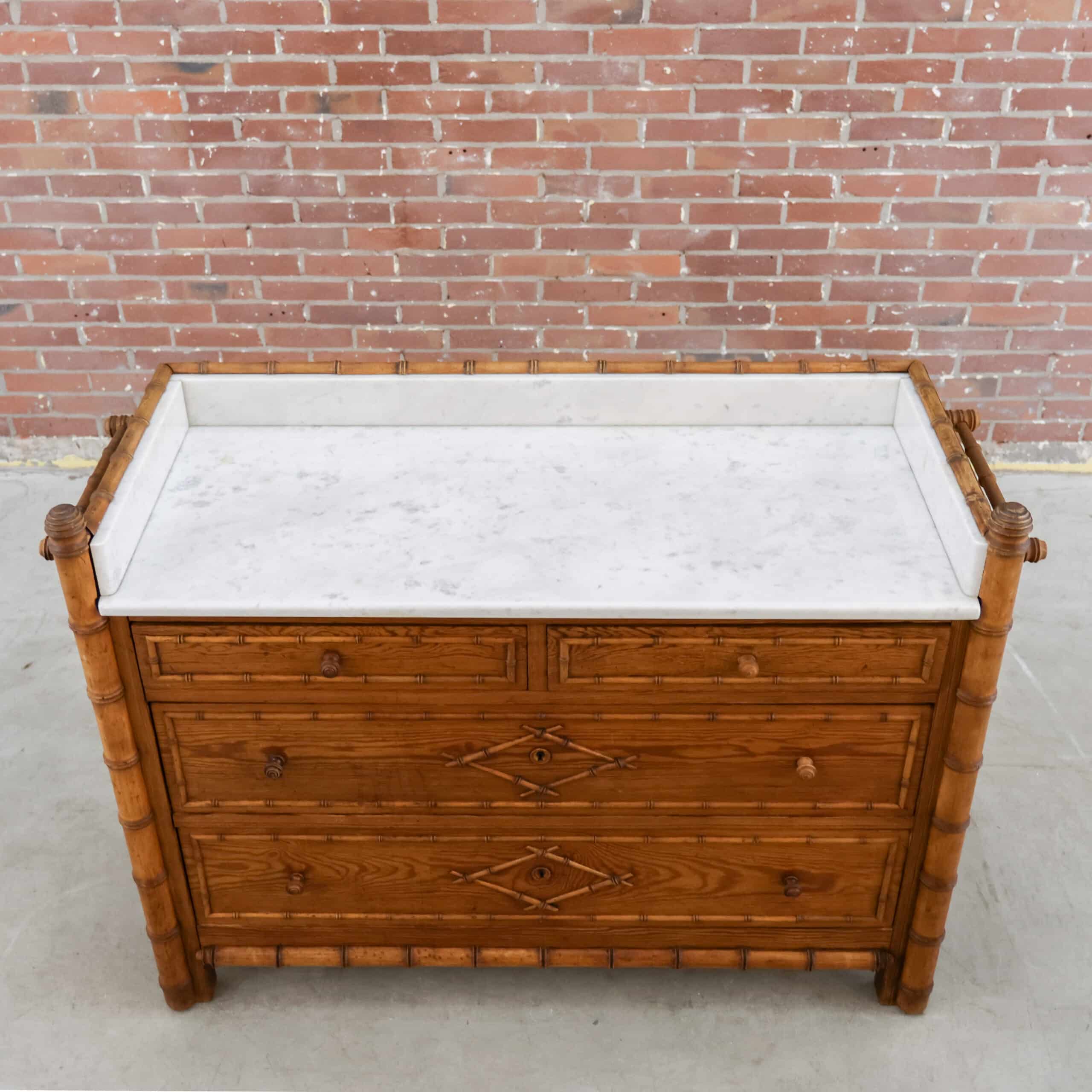 Faux Bamboo ladekast - Afbeelding 6