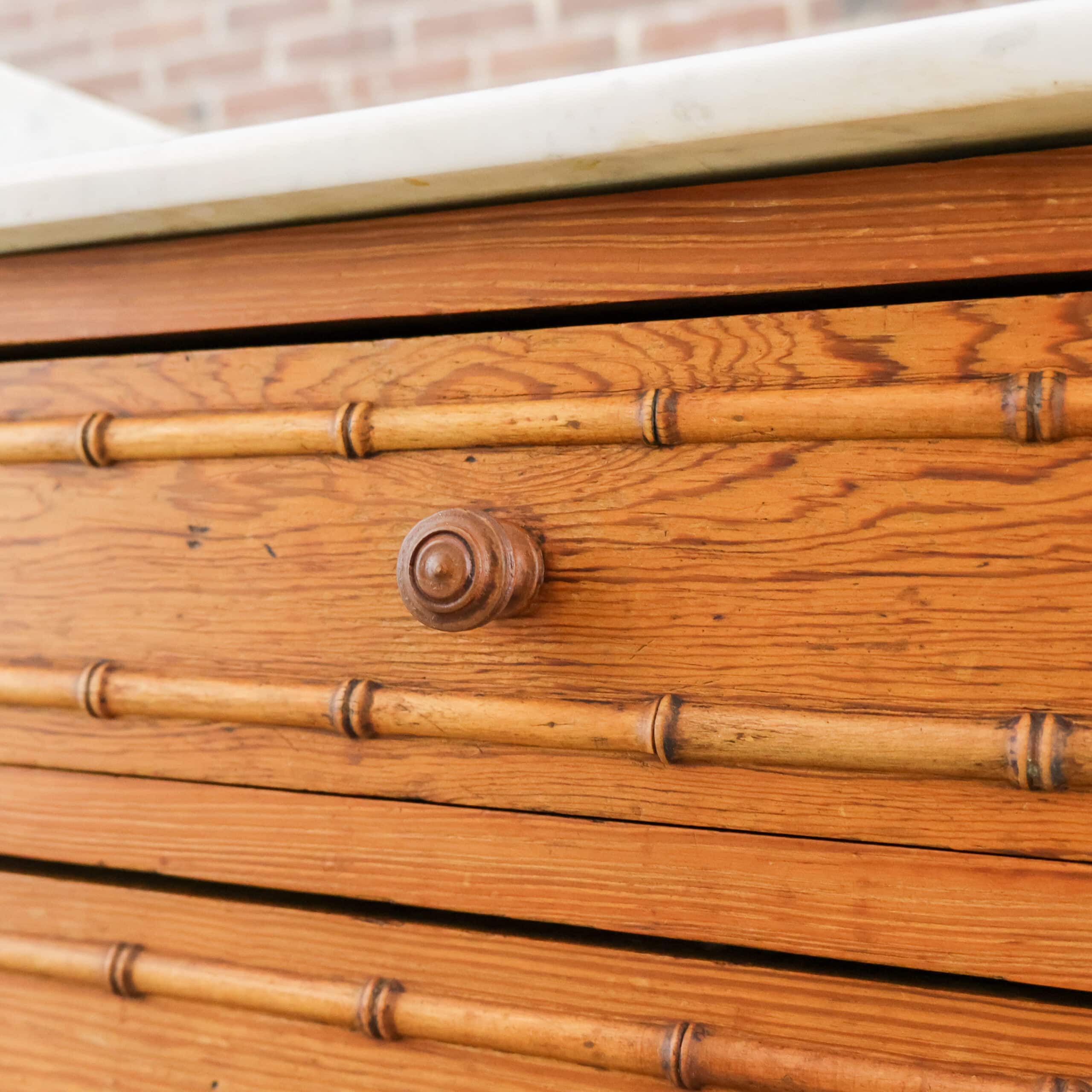 Faux Bamboo ladekast - Afbeelding 11