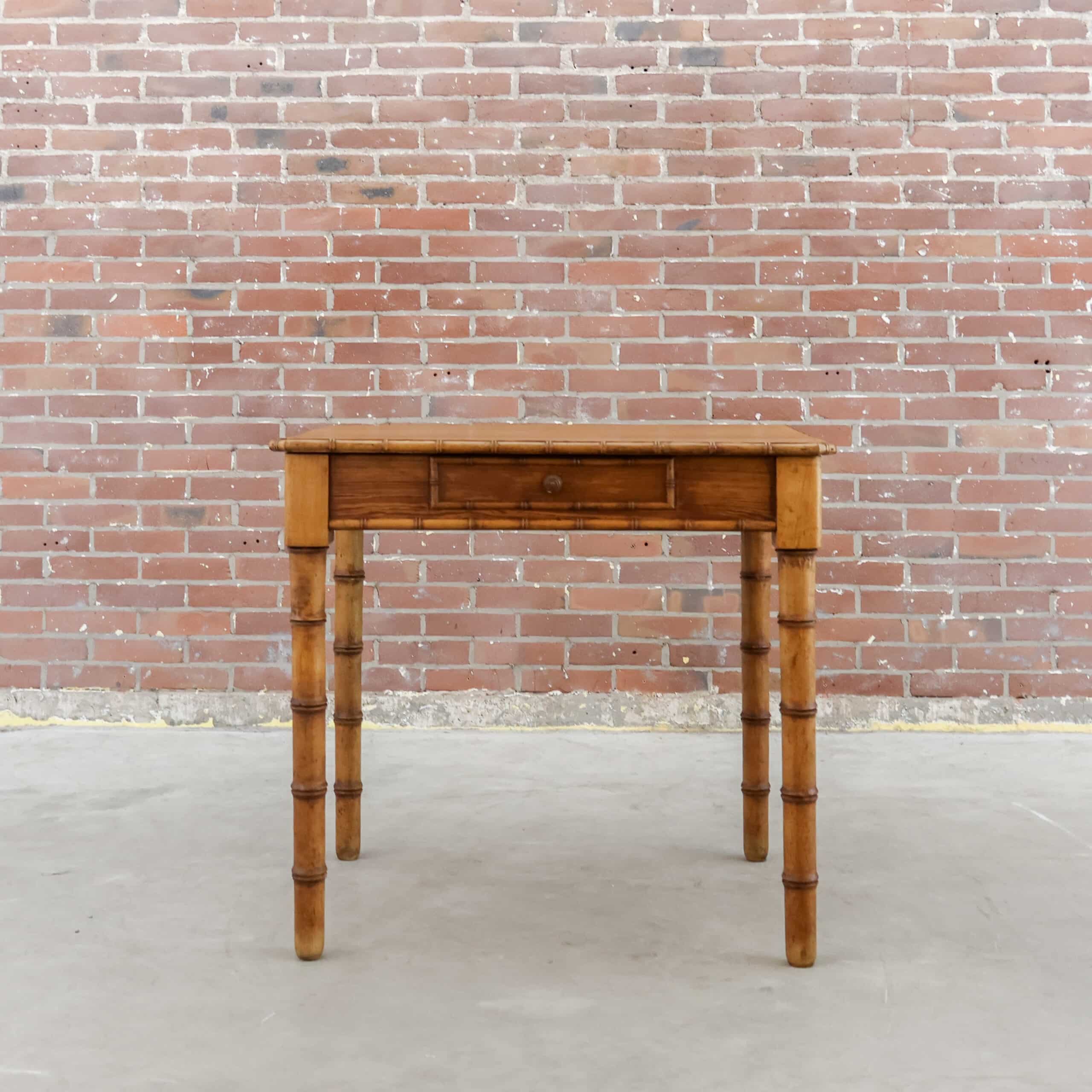 Faux bamboo tafel - Afbeelding 2
