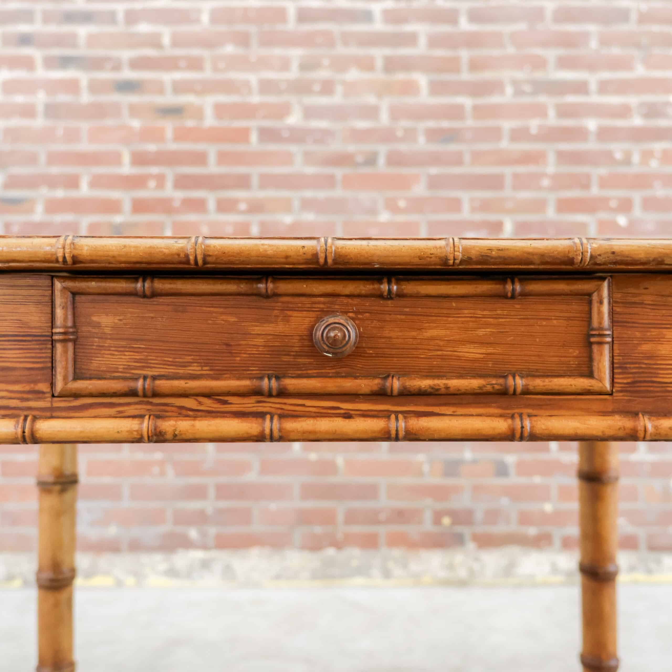 Faux bamboo tafel - Afbeelding 8