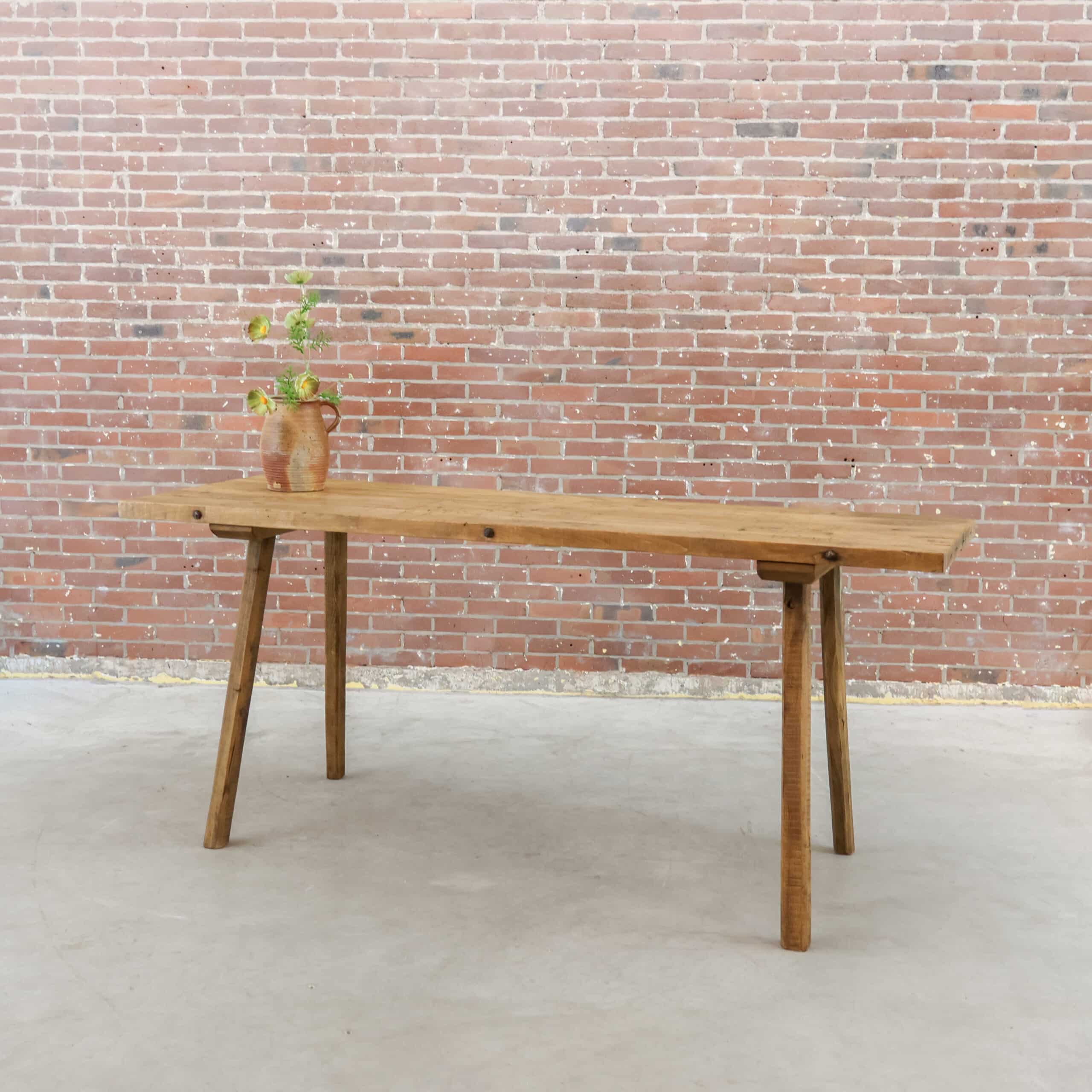 Houten slachttafel