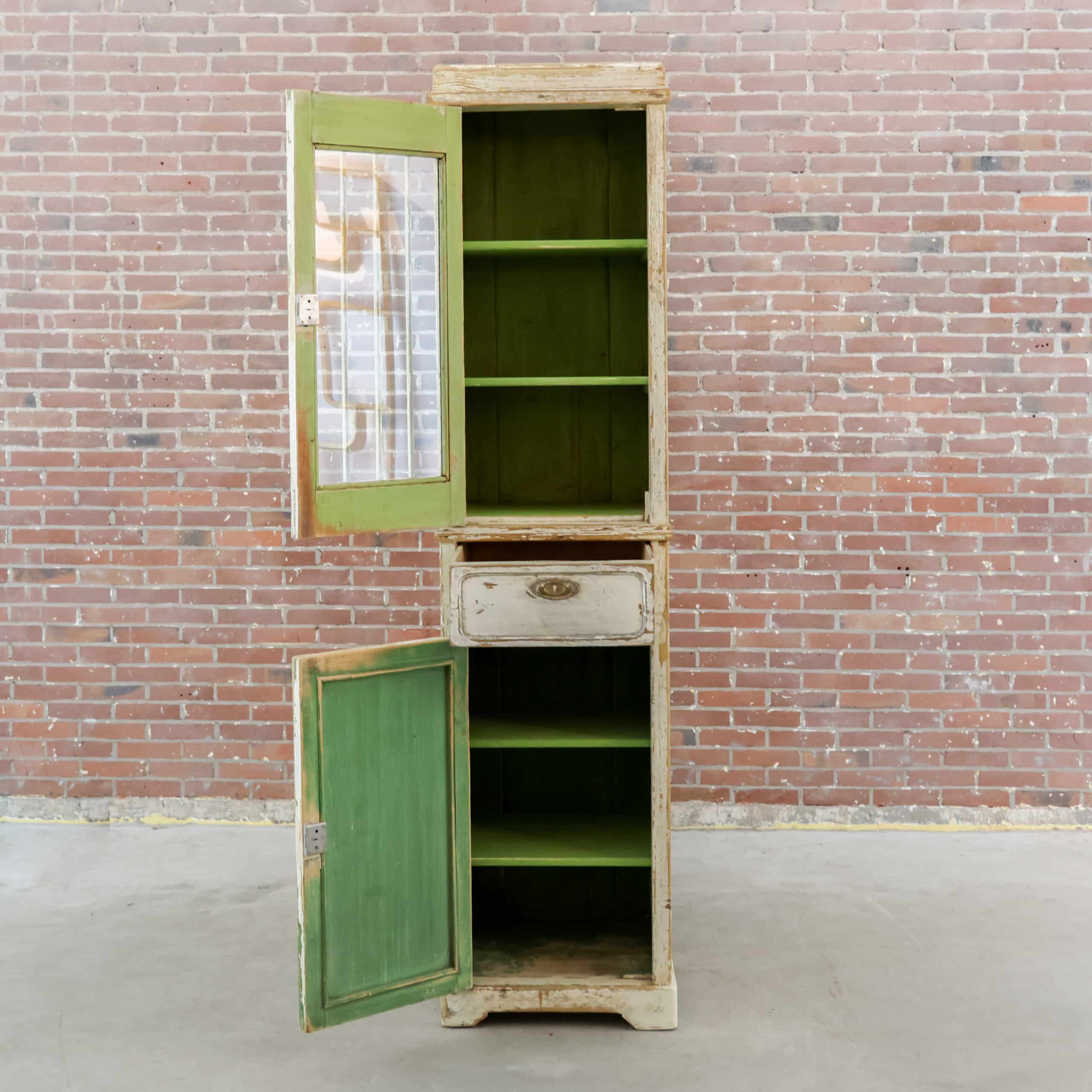 Hoge eendeurs vitrinekast - Afbeelding 2