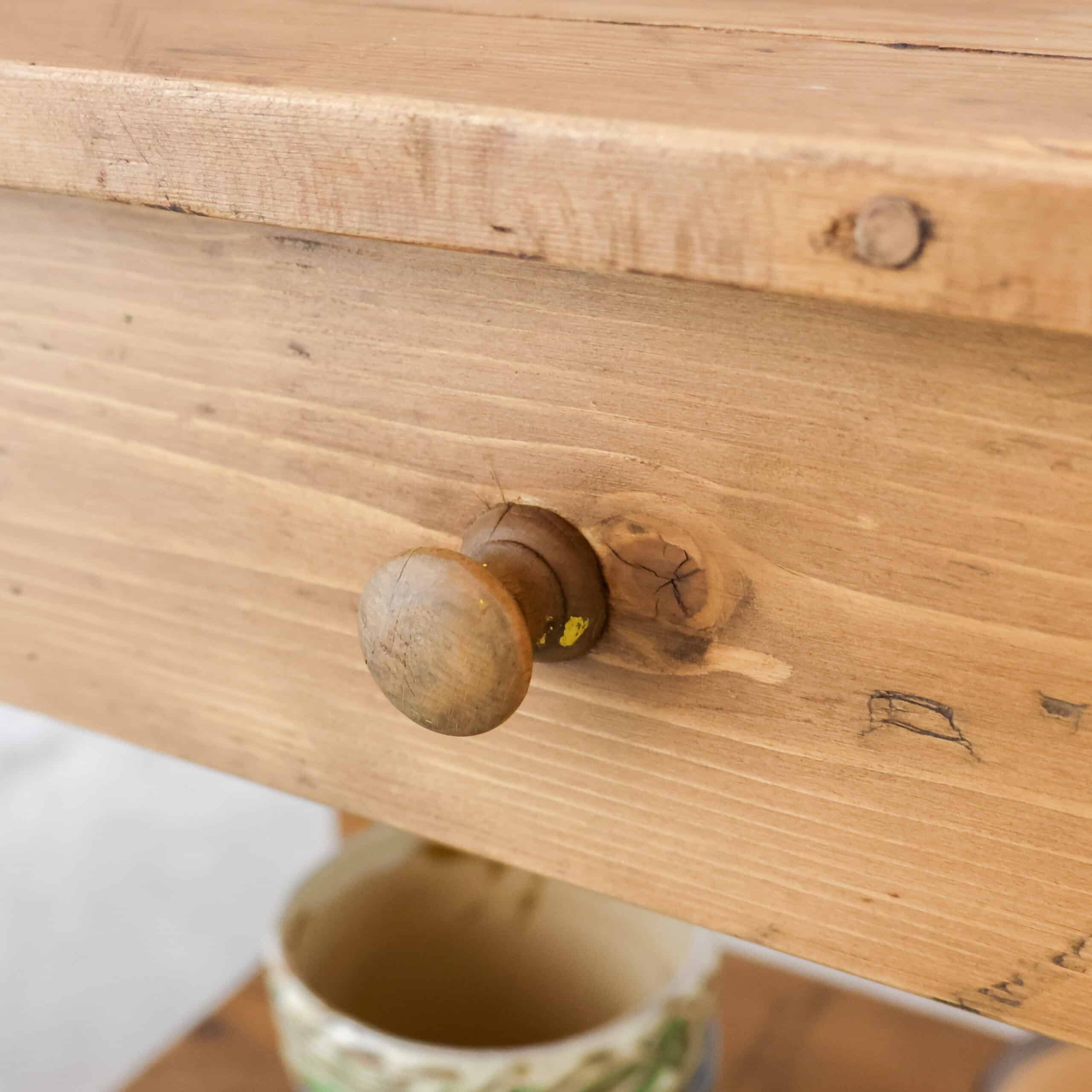 Brocante oppottafel/werktafel - Afbeelding 7