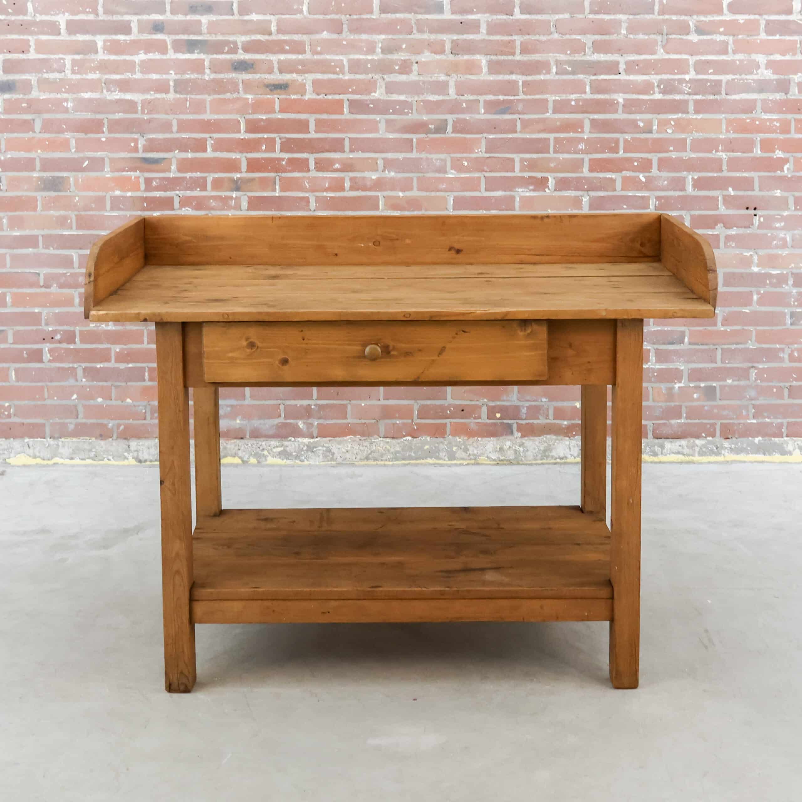 Brocante oppottafel/werktafel - Afbeelding 10