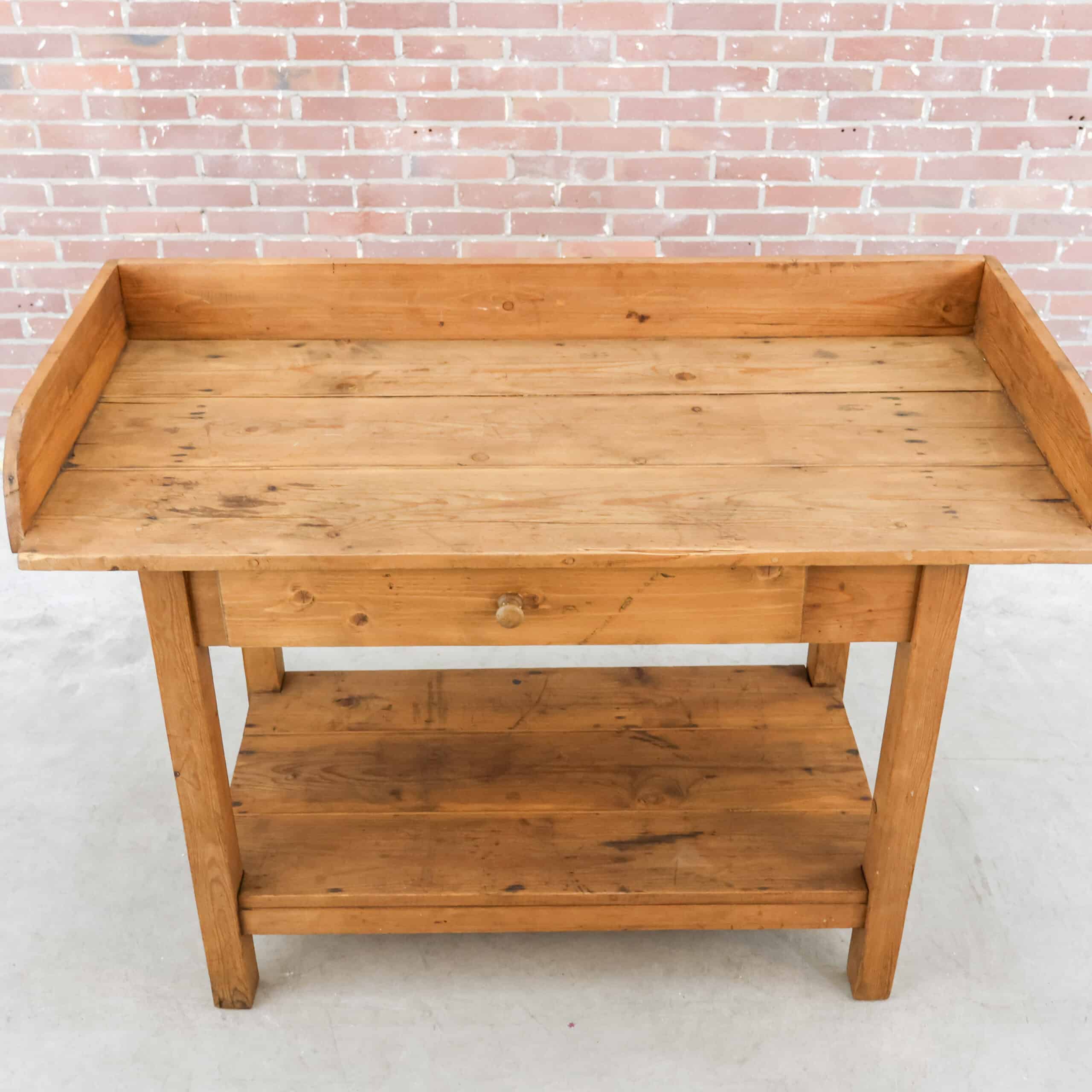 Brocante oppottafel/werktafel - Afbeelding 11