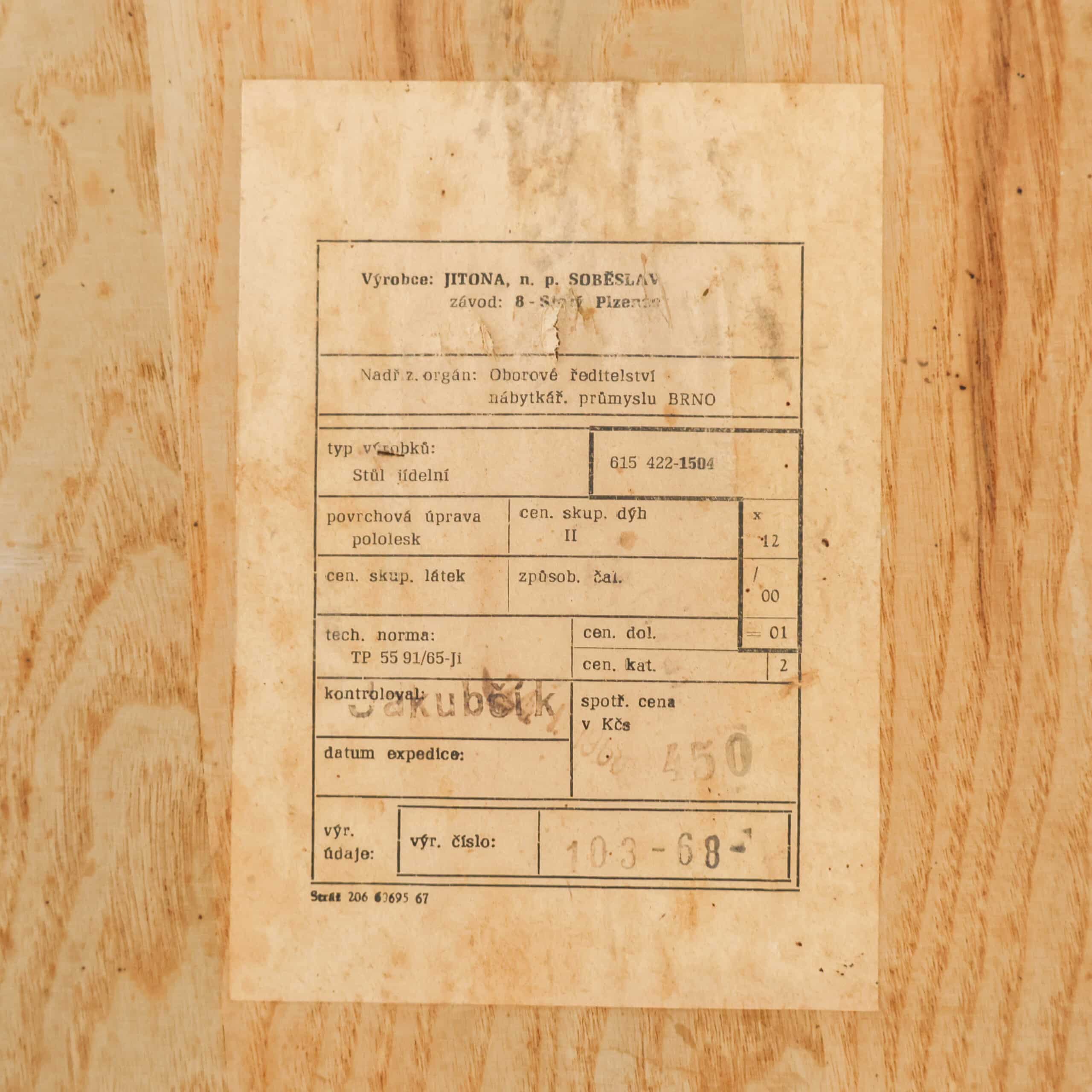 Vintage eettafel - Jitona - Afbeelding 14